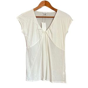 NWT! Calvin Klein off white shirt sleeve top
